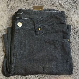 Banana Republic Dark Pintuck Denim Pants Size 10
